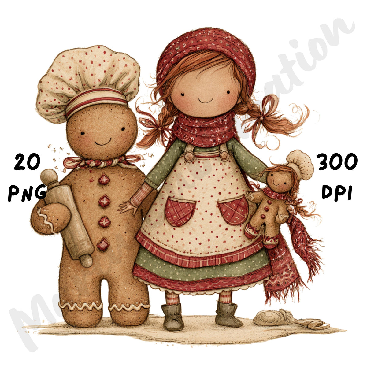 Christmas Friends Clipart