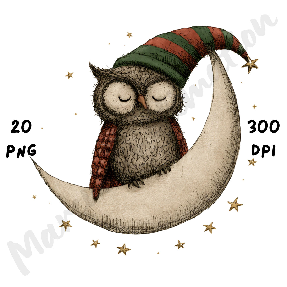 Christmas Night Clipart