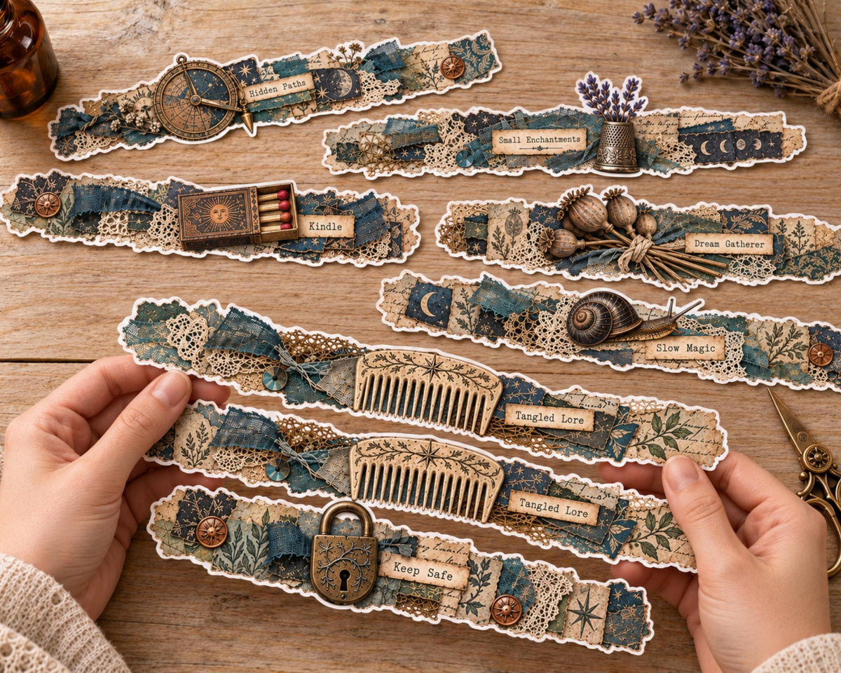 Witchy Ephemera Clusters – 84 Printable Vintage Witch Snippets for Junk Journal