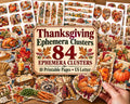 Thanksgiving Ephemera Clusters – 84 Printable Harvest Snippets for Junk Journal