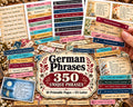 German Phrases for Junk Journal – 350 Printable Vintage Word Strips