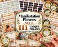 Manifestation Phrases Set 2 – 111 Printable Affirmation Labels for Junk Journal