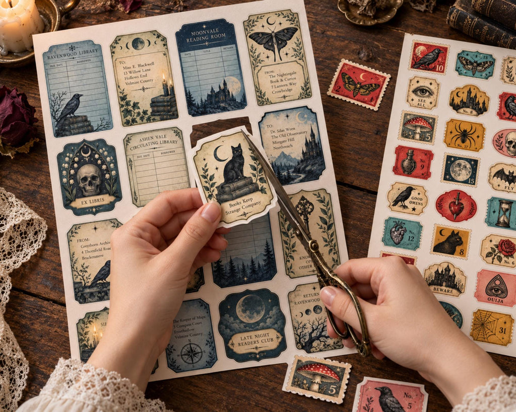 Gothic Ephemera Pack – 161 Printable Spooky Pieces for Junk Journal