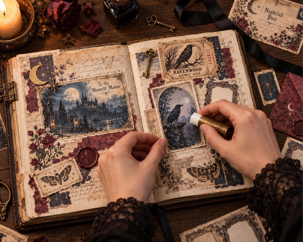 Vintage Spooky Ephemera Pack – 161 Printable Halloween Pieces for Junk Journal