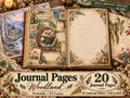 Woodland Junk Journal Pages – Printable Forest Landscape Spreads