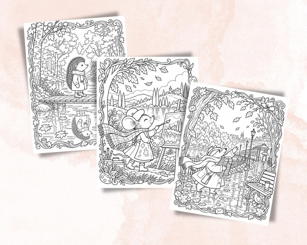 Woodland Animals Coloring Pages 7