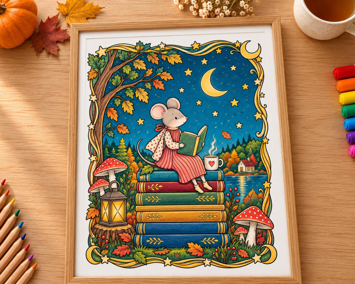 Woodland Animals Coloring Pages 4