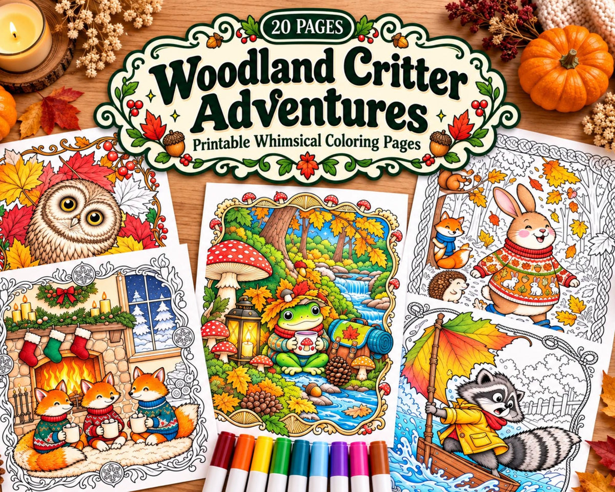 Woodland Animals Coloring Pages