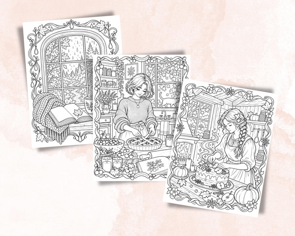 Hygge Coloring Pages 7