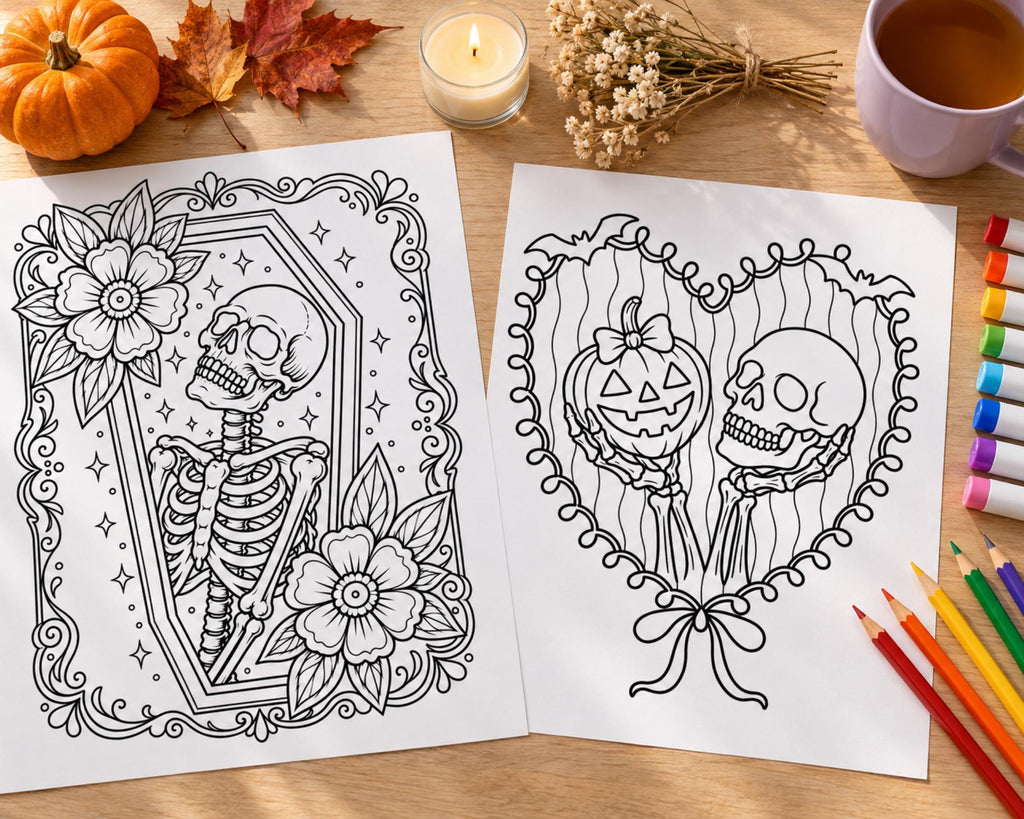 Spooky Oddities Coloring Pages 3