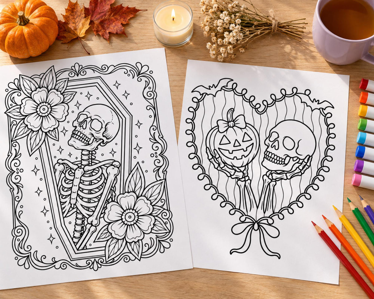 Spooky Oddities Coloring Pages 3