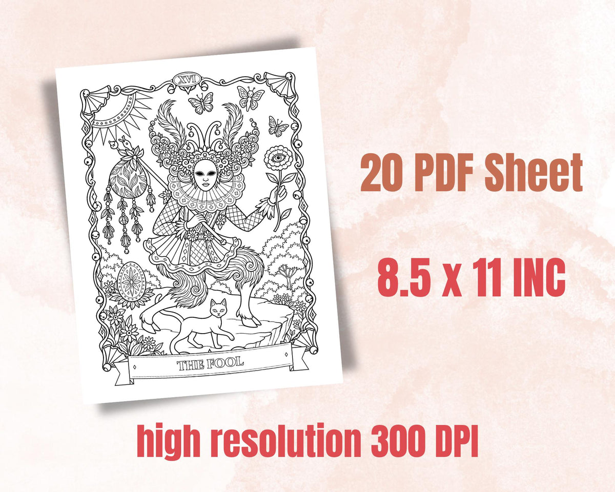 Tarot Card Coloring Pages 6