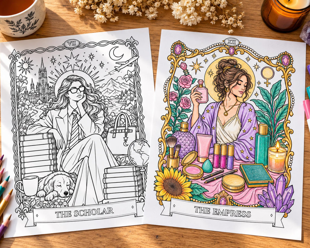 Tarot Card Coloring Pages 2