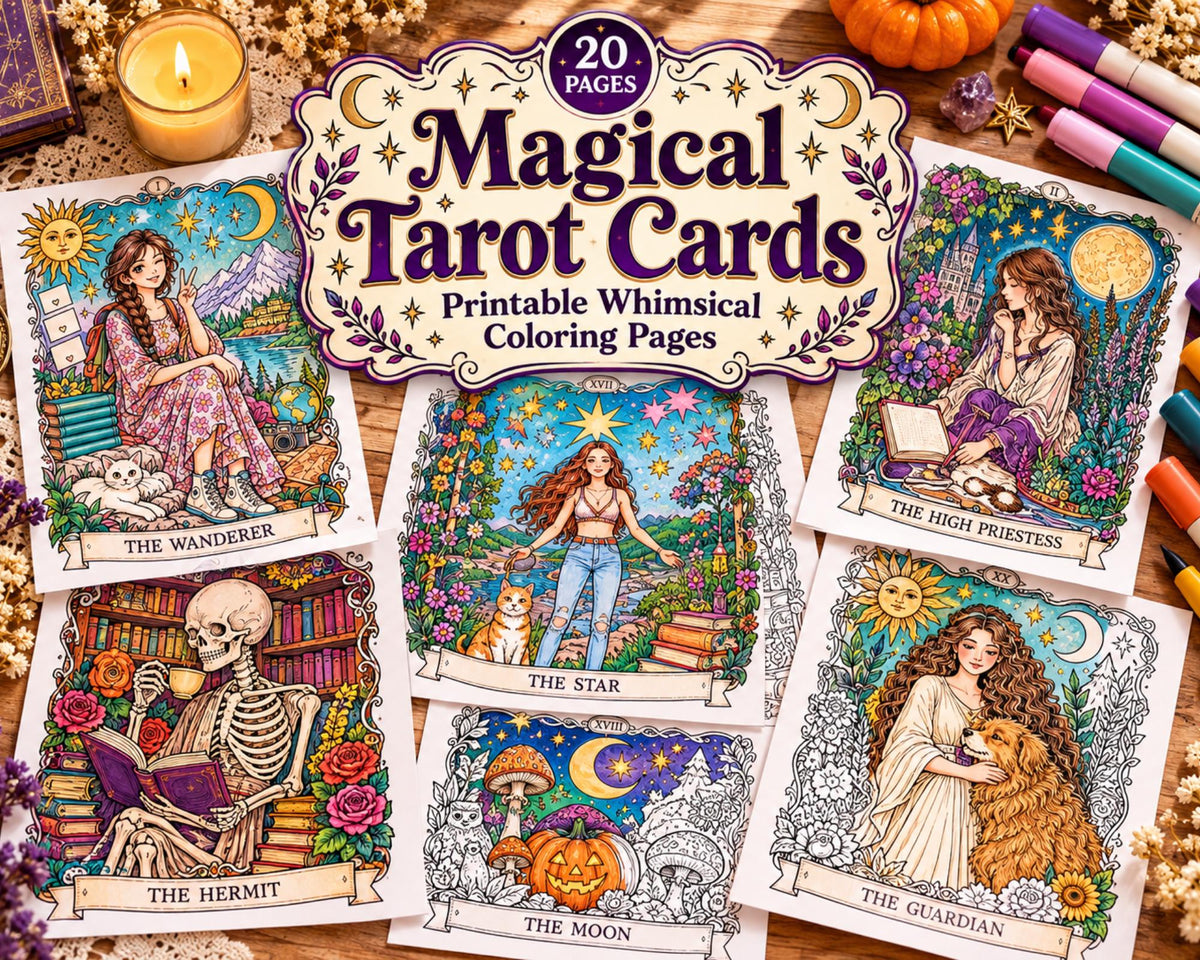 Tarot Card Coloring Pages
