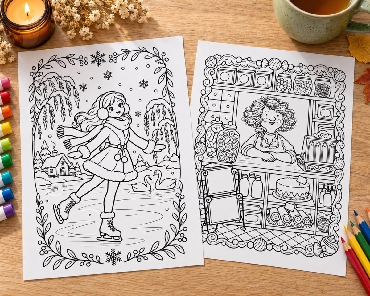 Cozy Coloring Pages 2