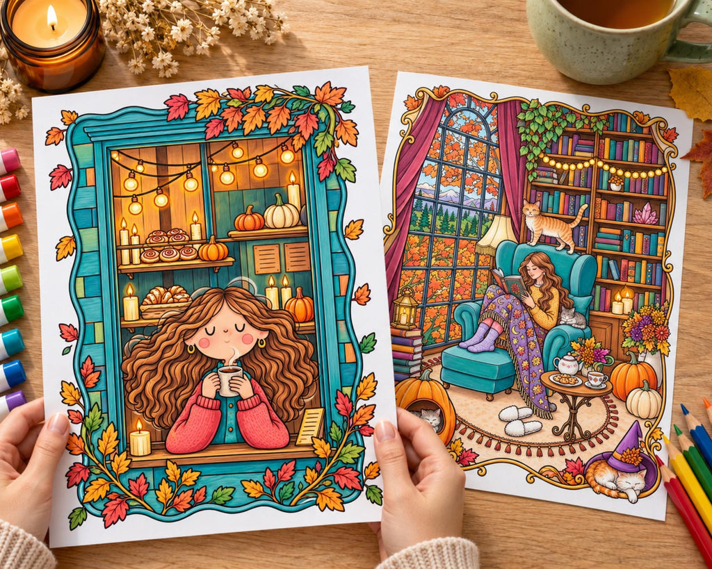 Cozy Coloring Pages 4