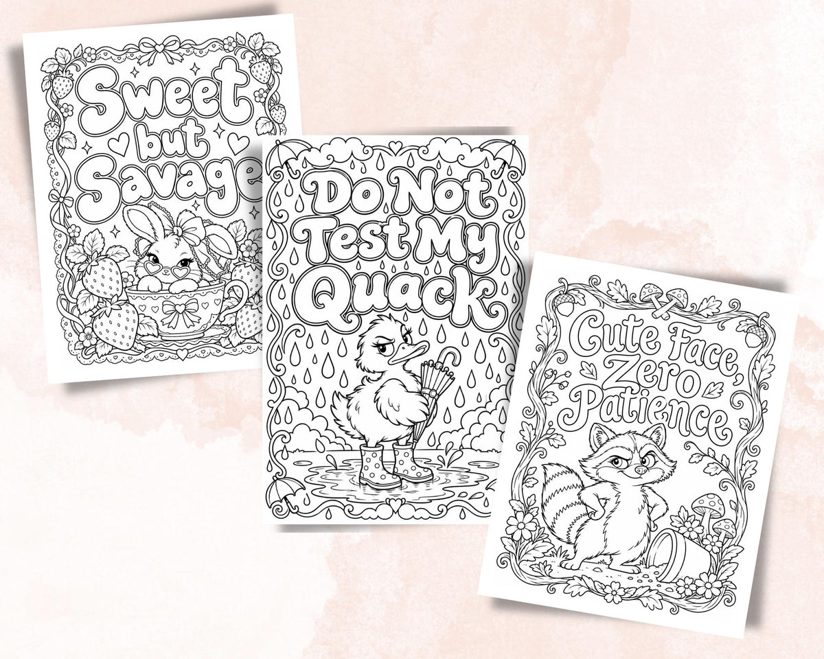 Sassy Animals Coloring Pages 7