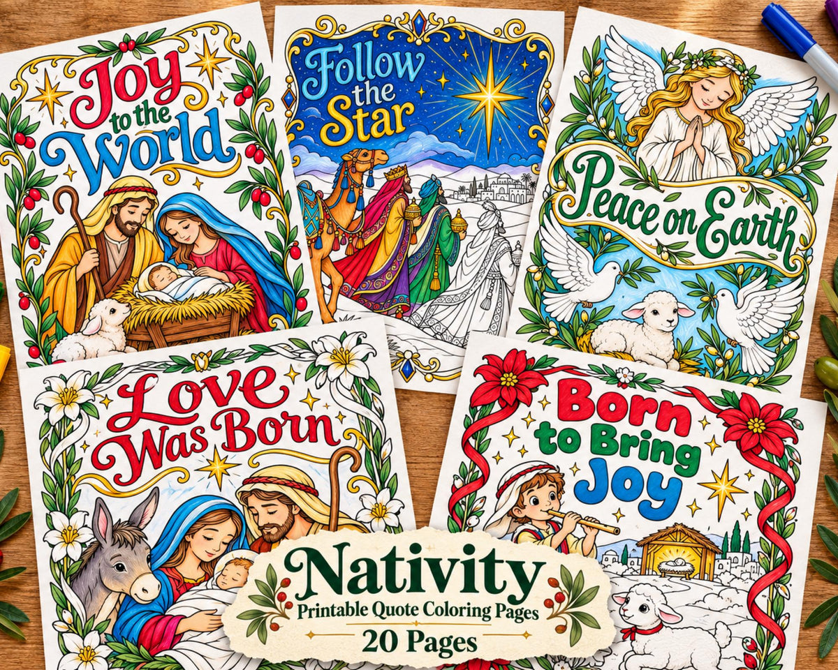Nativity Coloring Pages