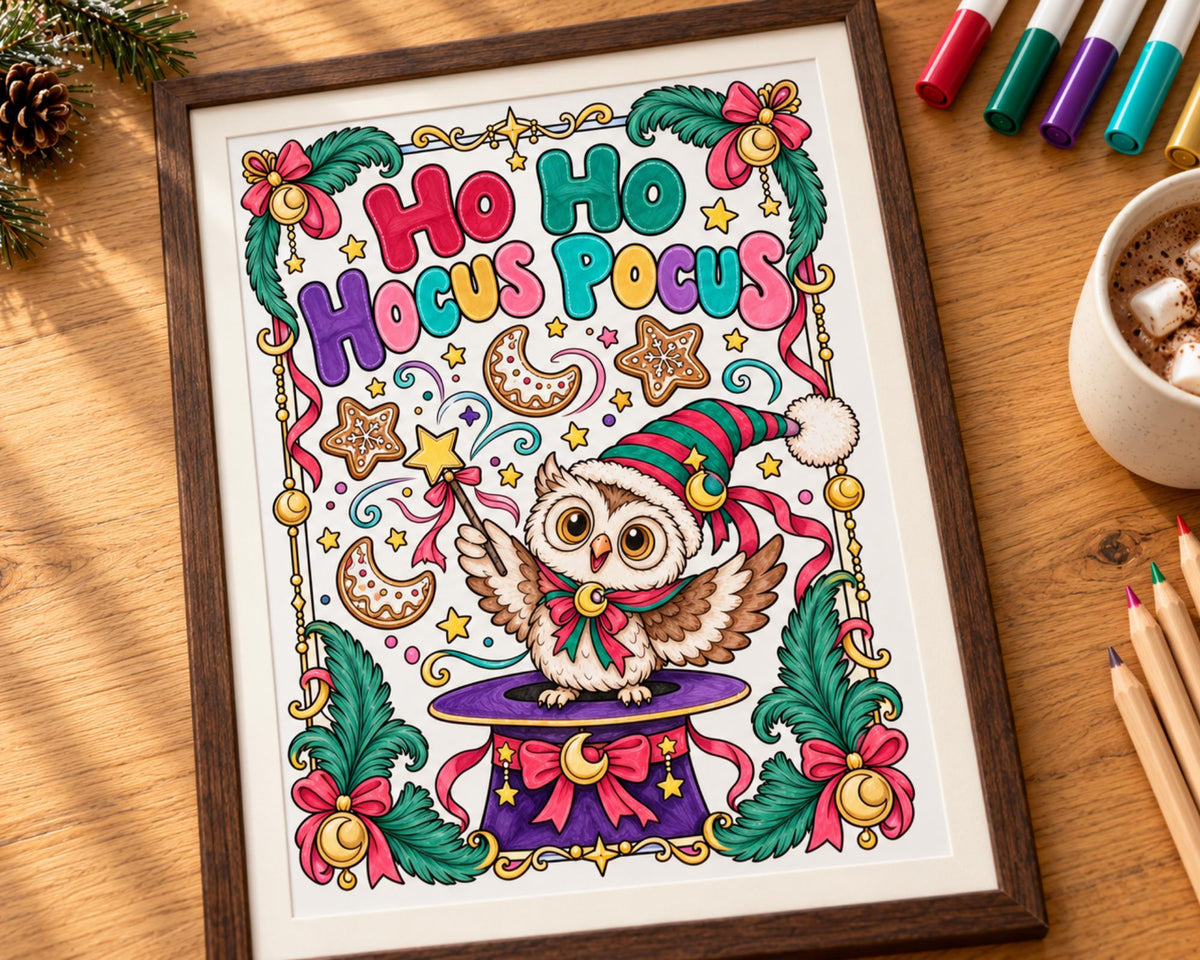 Spooky Christmas Coloring Pages 5