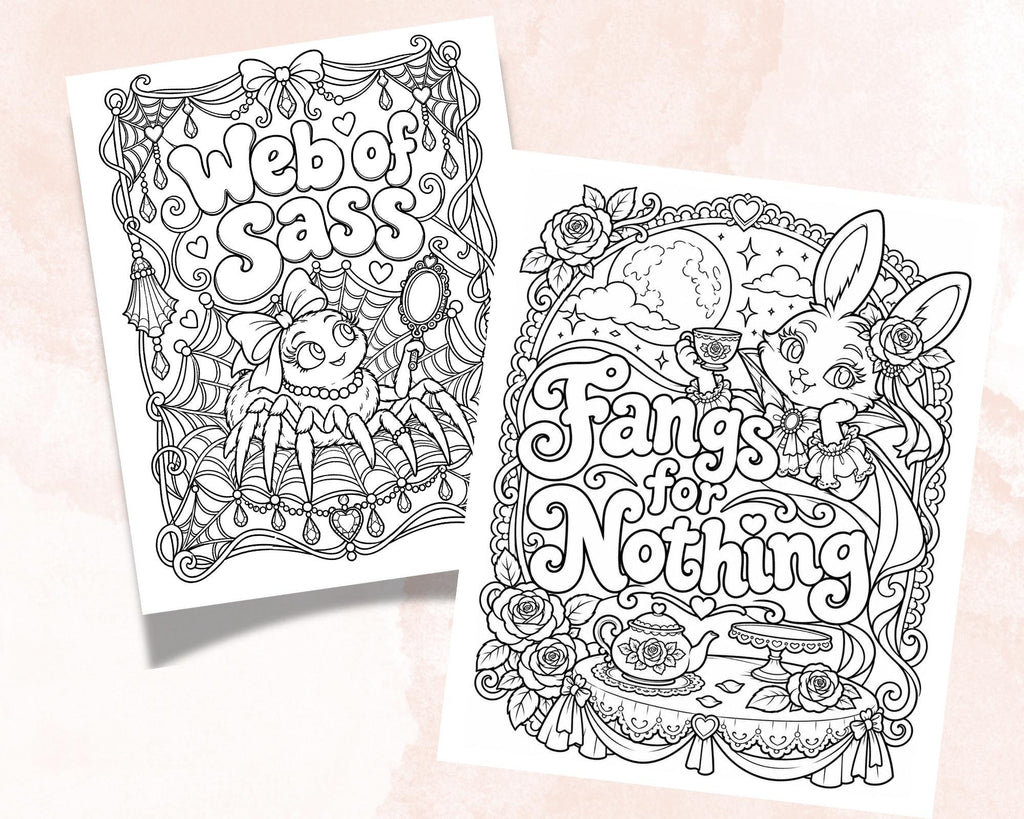 Sassy Halloween Coloring Pages 8