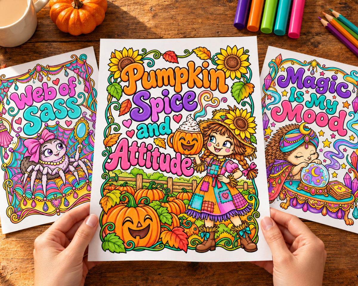 Sassy Halloween Coloring Pages 2