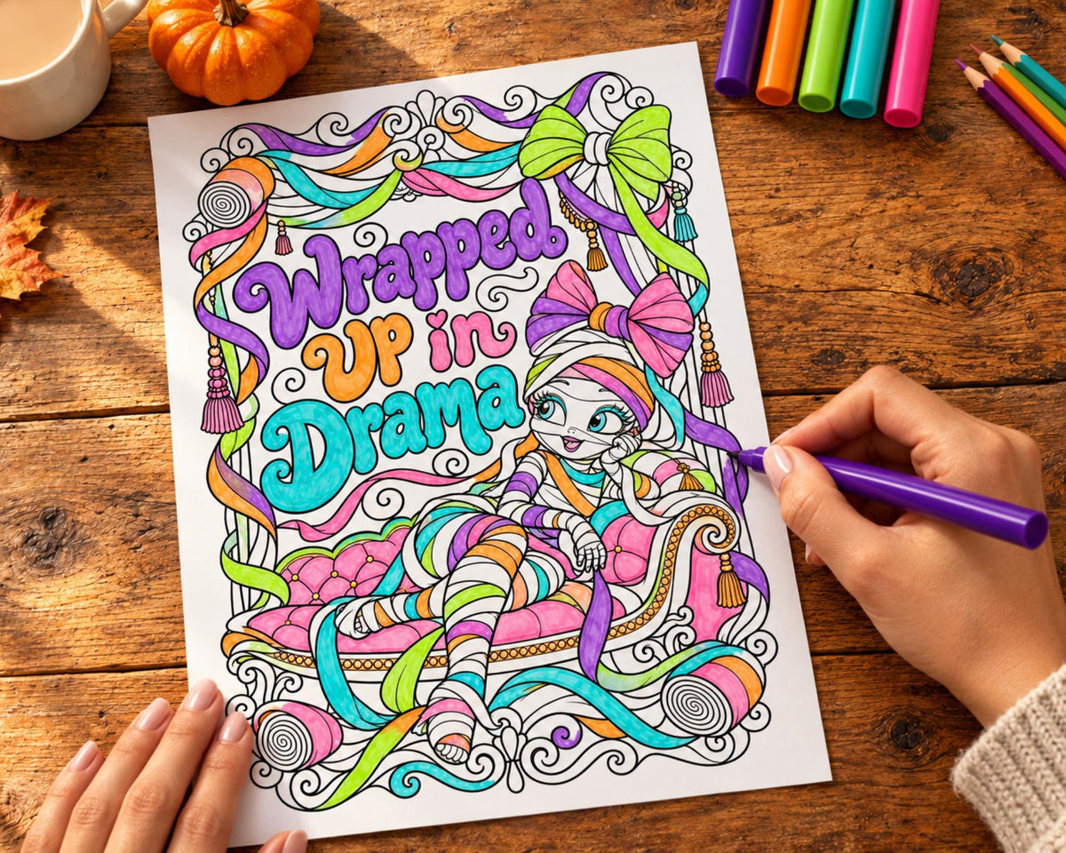 Sassy Halloween Coloring Pages 3