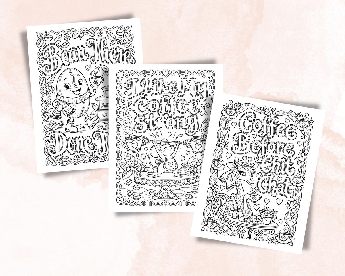 Coffee Coloring Pages 7