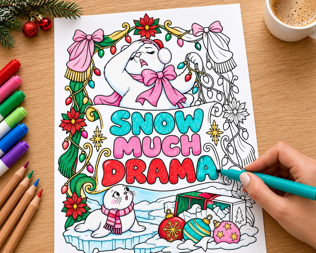 Funny Christmas Coloring Pages 4