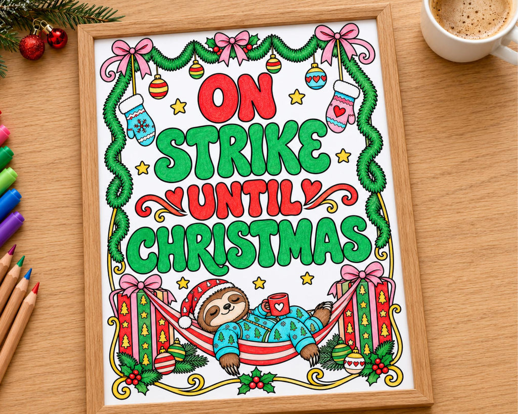 Funny Christmas Coloring Pages 5