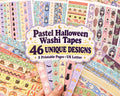 Printable Pastel Halloween Washi Tape