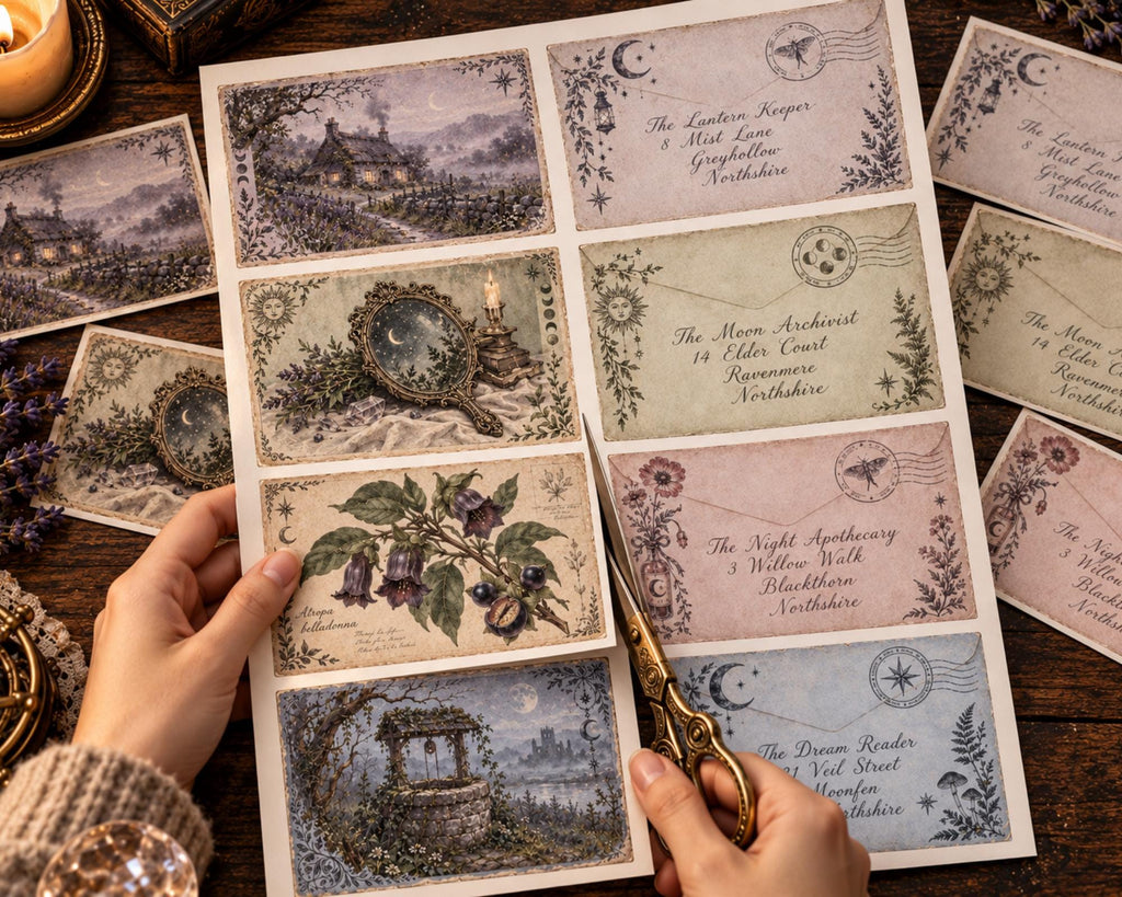 Witchy Ephemera Pack – 161 Printable Vintage Witch Pieces for Junk Journal