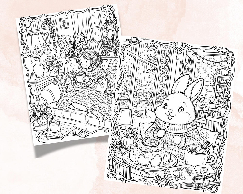 Hygge Coloring Pages 8
