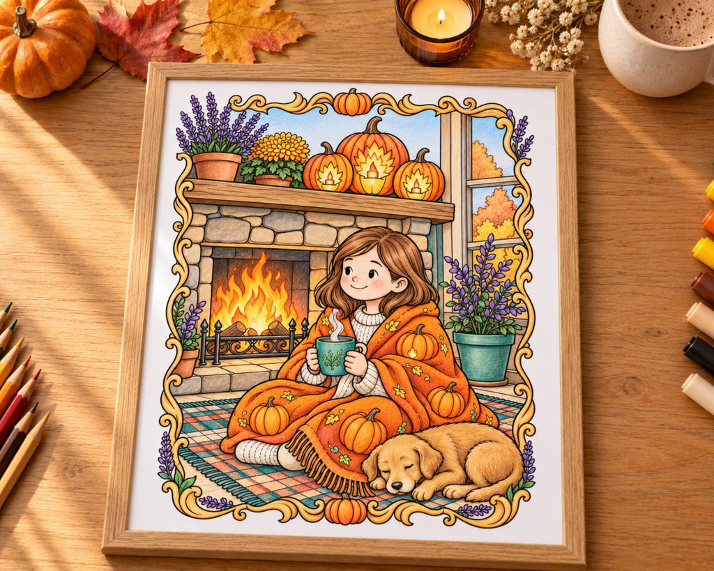 Hygge Coloring Pages 5