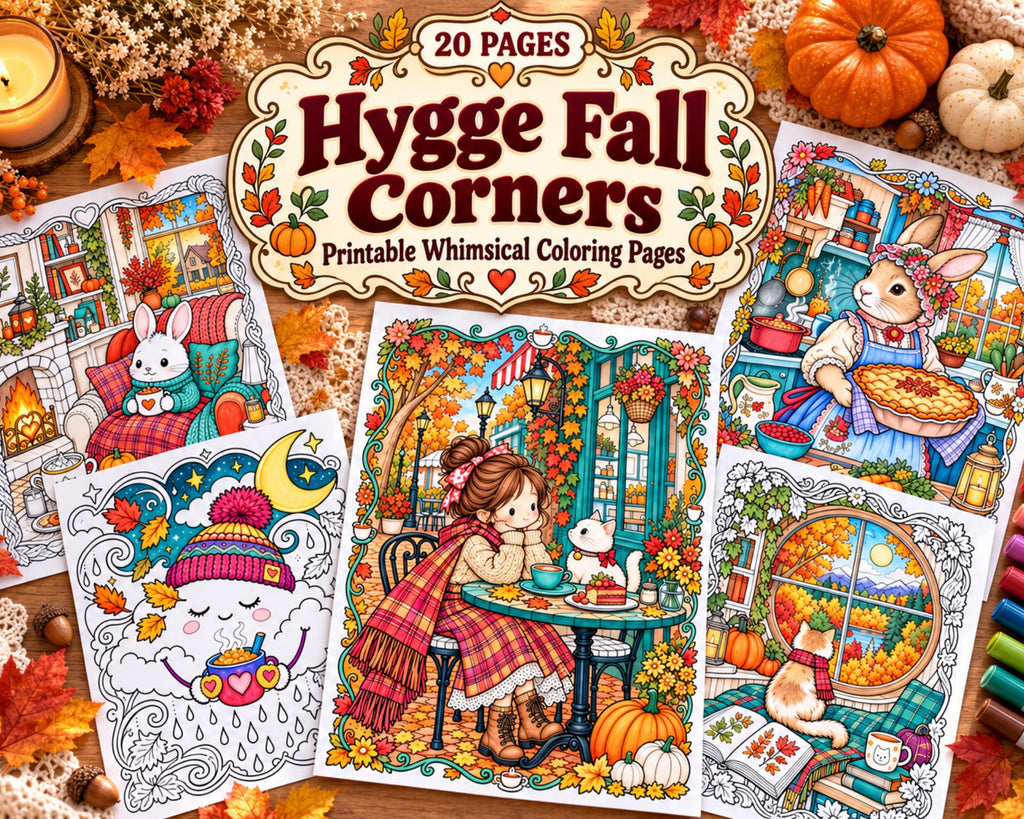 Hygge Coloring Pages
