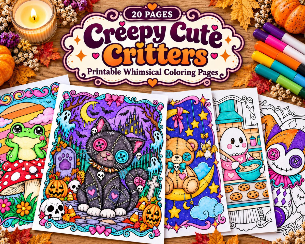Creepy Critters Coloring Pages