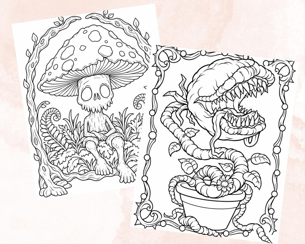 Spooky Oddities Coloring Pages 8