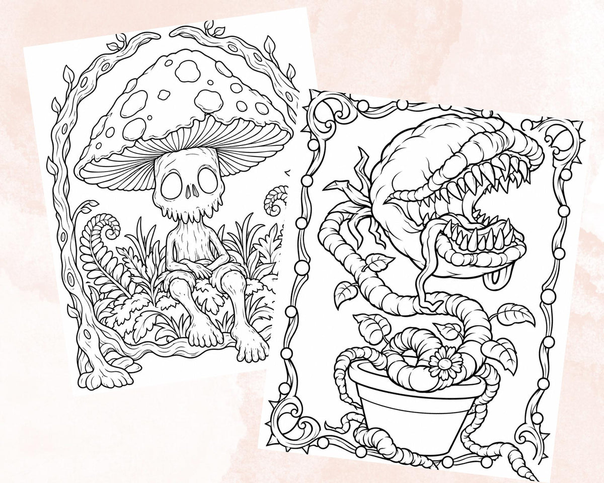 Spooky Oddities Coloring Pages 8
