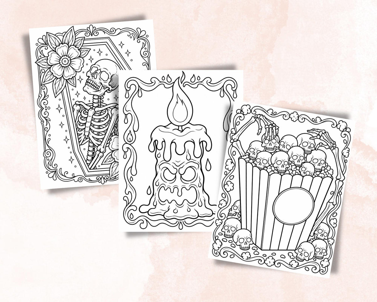 Spooky Oddities Coloring Pages 7