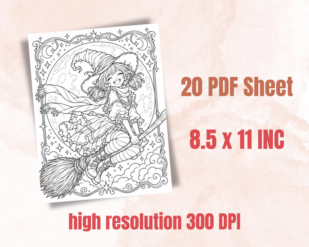 Witch Coloring Pages 6