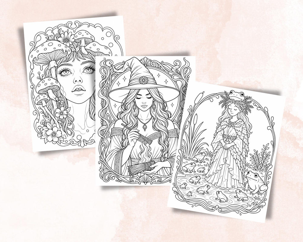 Witch Coloring Pages 7
