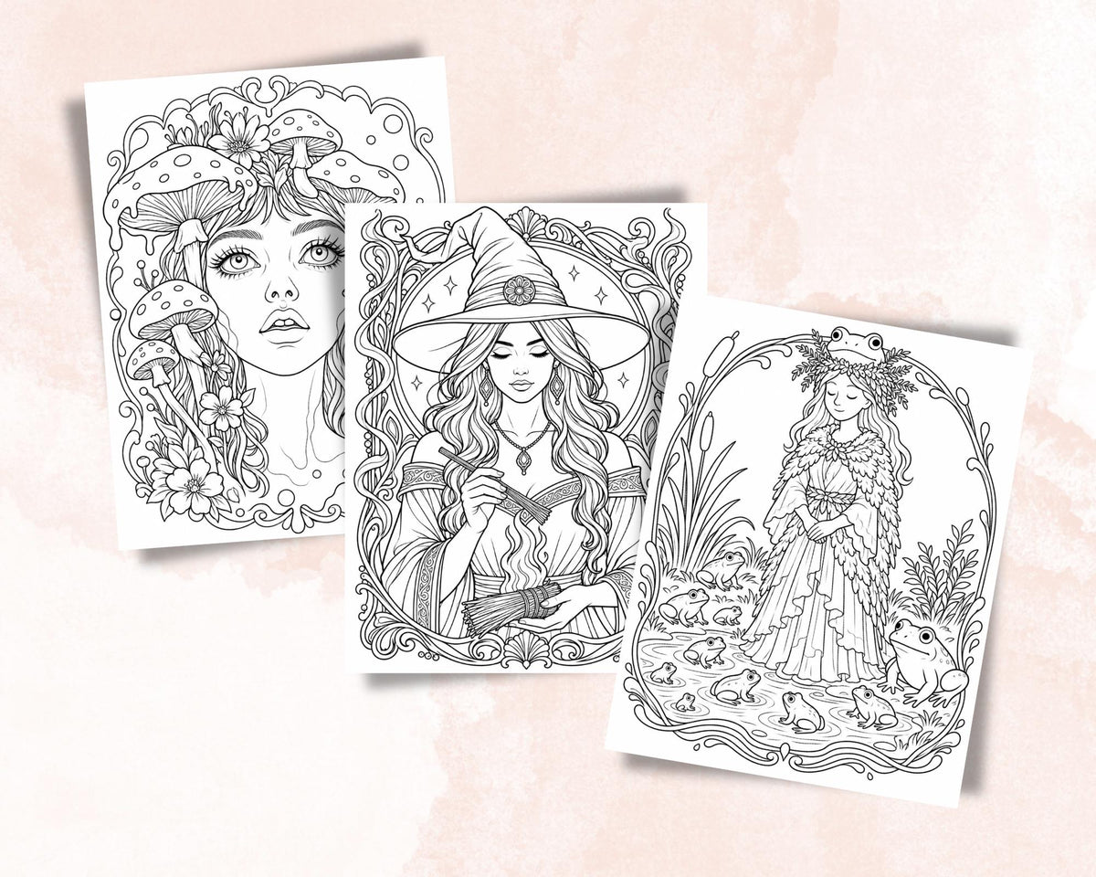 Witch Coloring Pages 7