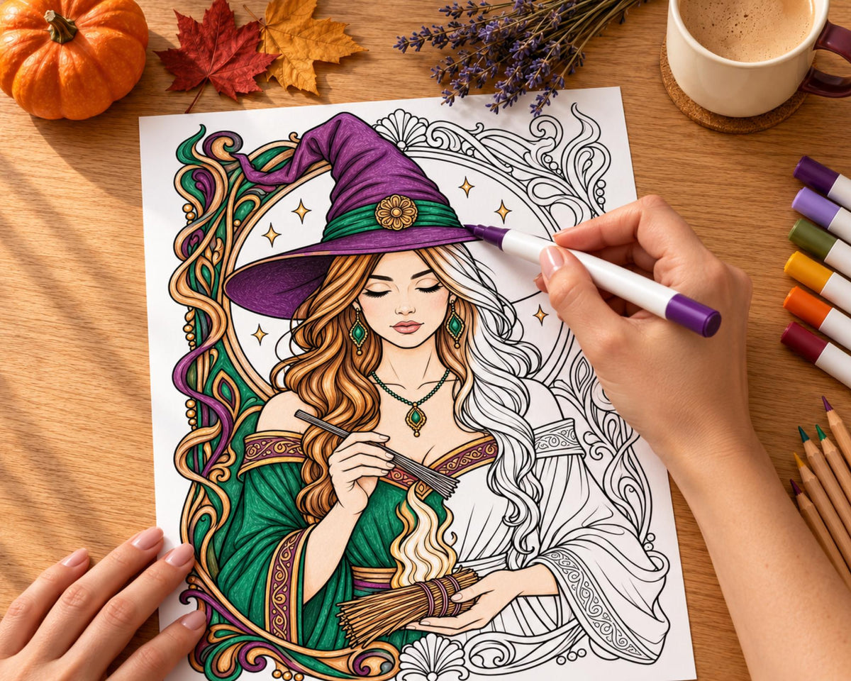 Witch Coloring Pages 2