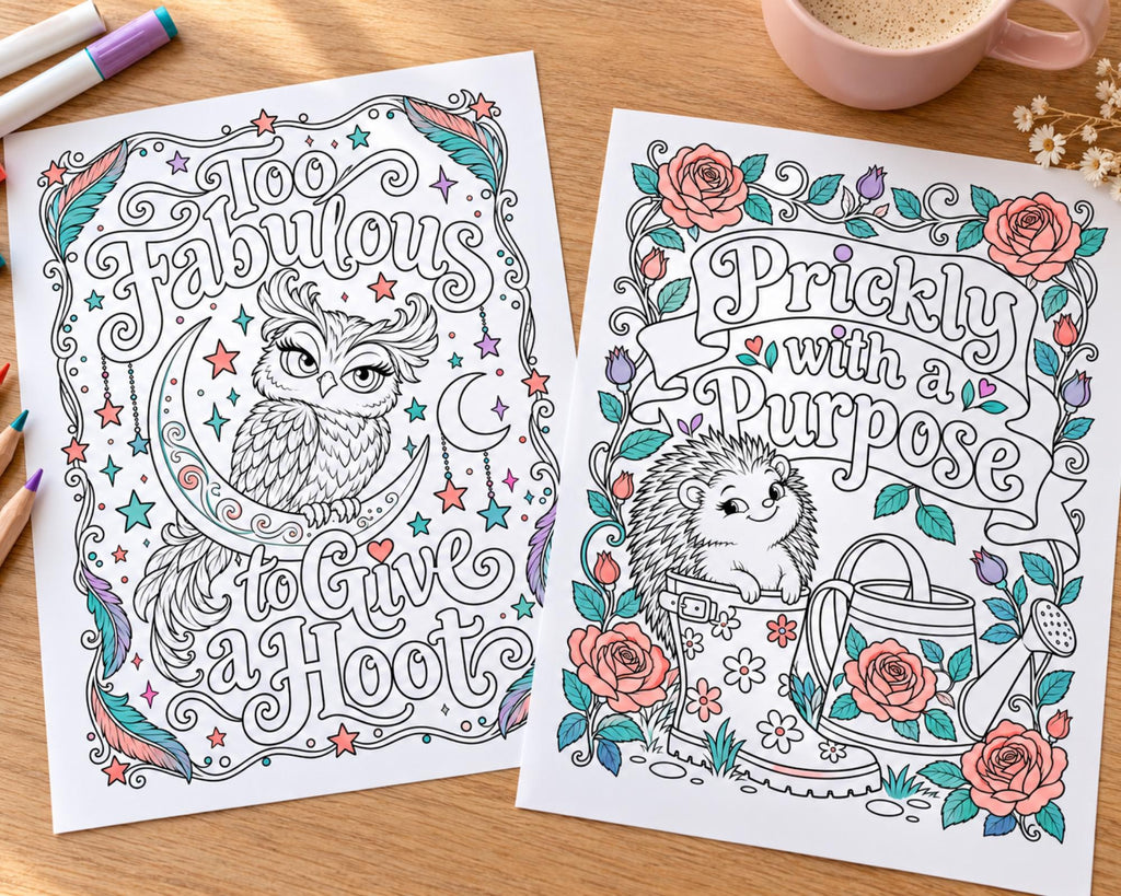 Sassy Animals Coloring Pages 4