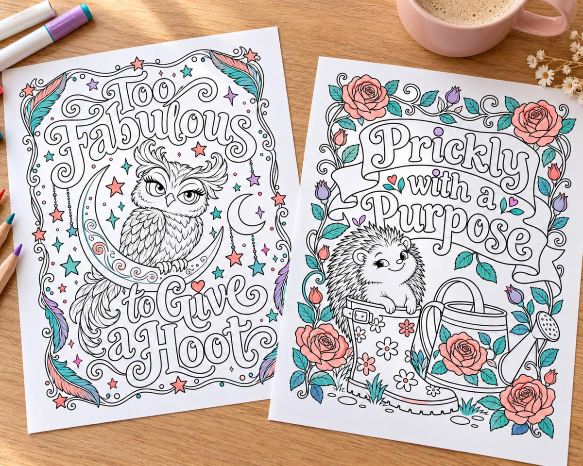 Sassy Animals Coloring Pages 4