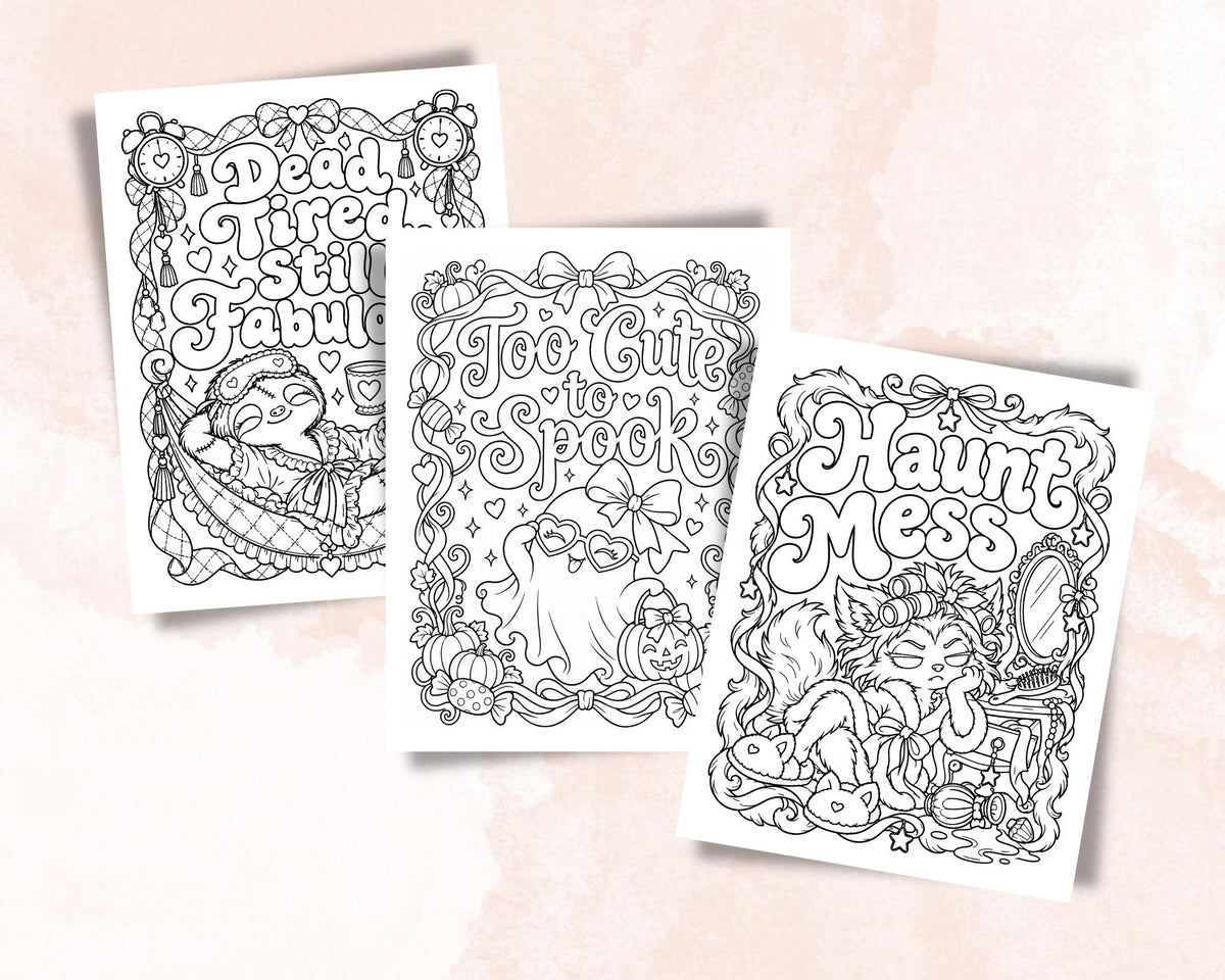 Sassy Halloween Coloring Pages 7