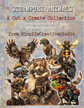 Steampunk Animals Cut & Collage Book