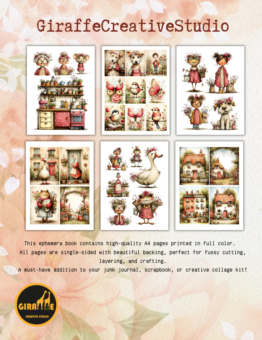 Whimsy Cottagecore Cut & Collage Book