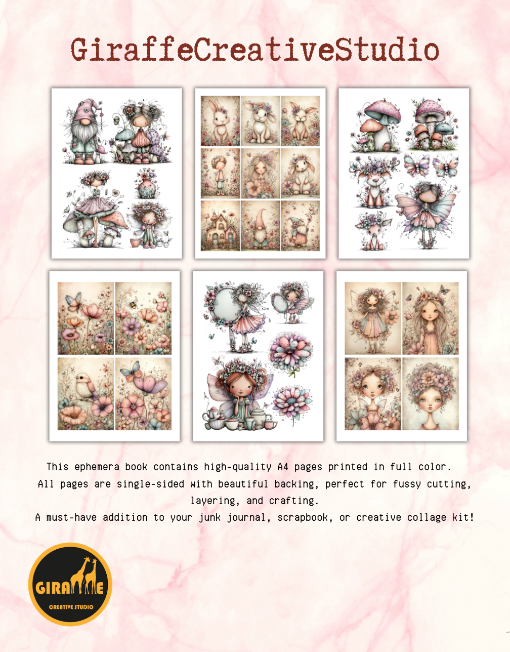 Whimsy Fairycore Cut & Collage Book