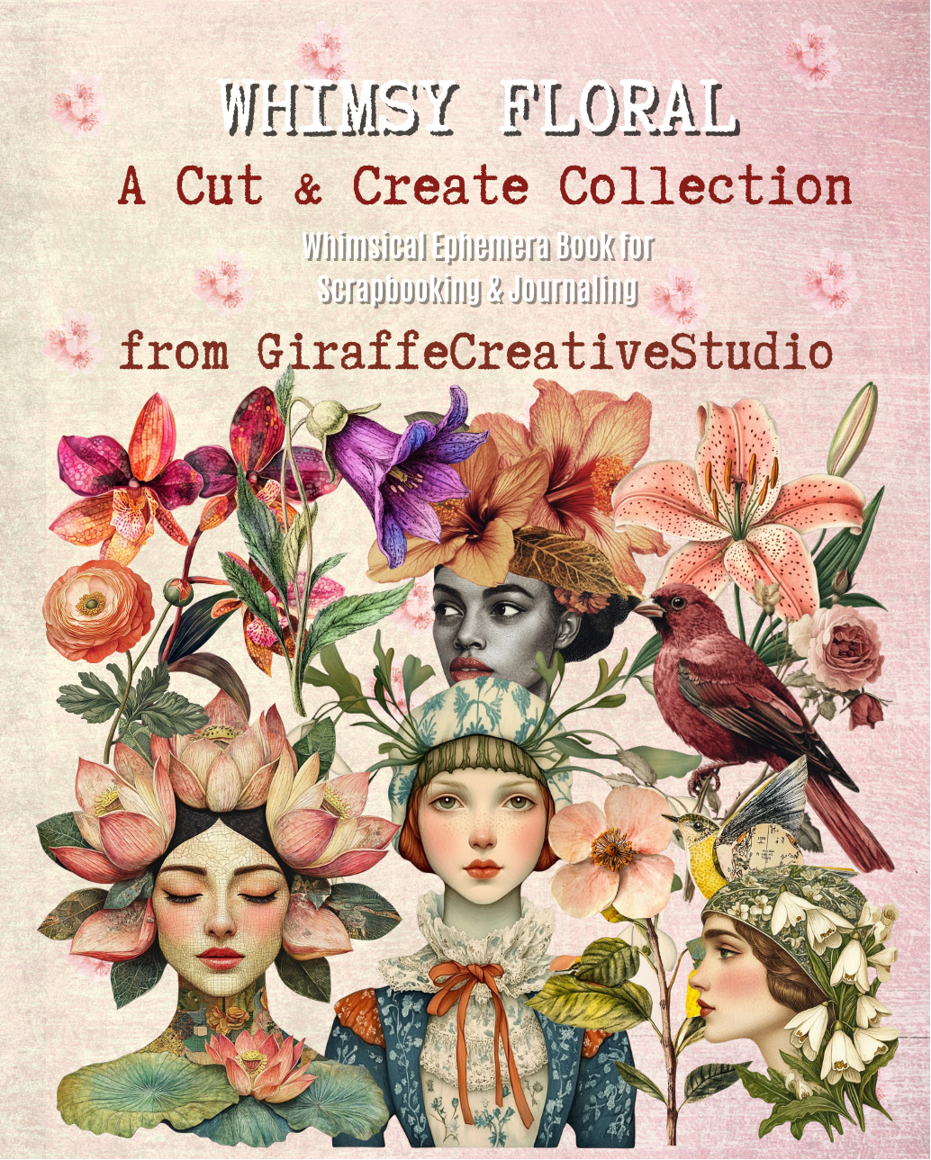 Whimsy Floral Cut & Collage Book