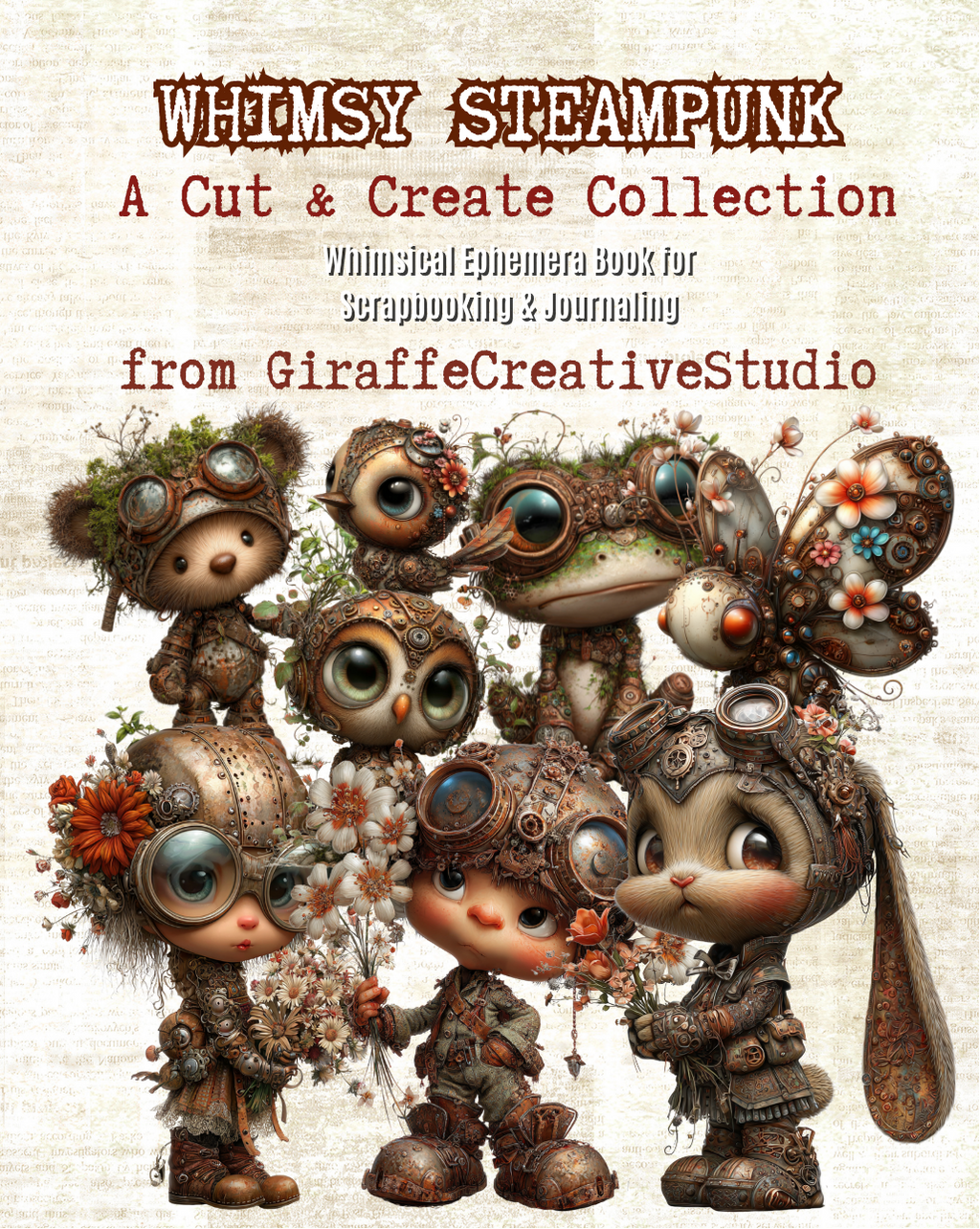 Whimsy Steampunk Cut & Collage Book